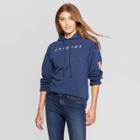 Women's Friends Oversized Long Sleeve Sweatshirt (juniors') - Blue