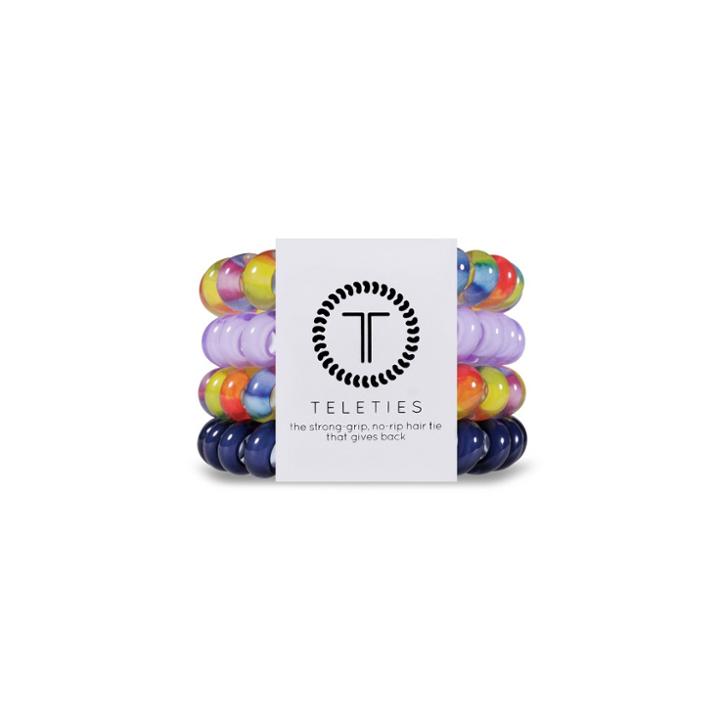 Teleties Large Hair Elastic Pack - Rainbow