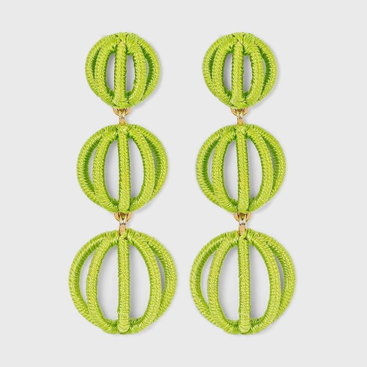 Sugarfix By Baublebar Cut-out Ball Drop Earrings - Green