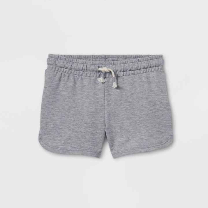 Girls' Knit Pull-on Shorts - Cat & Jack Gray