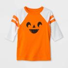 Toddler Pumpkin Raglan Sleeve Graphic T-shirt - Cat & Jack Orange 12m, Kids Unisex