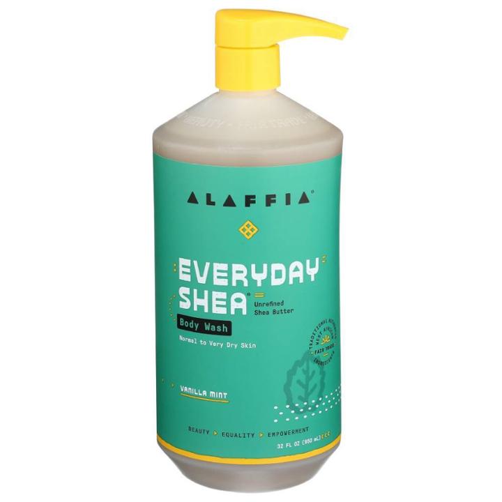 Alaffia Unrefined Shea Butter Body Wash Vanilla Mint