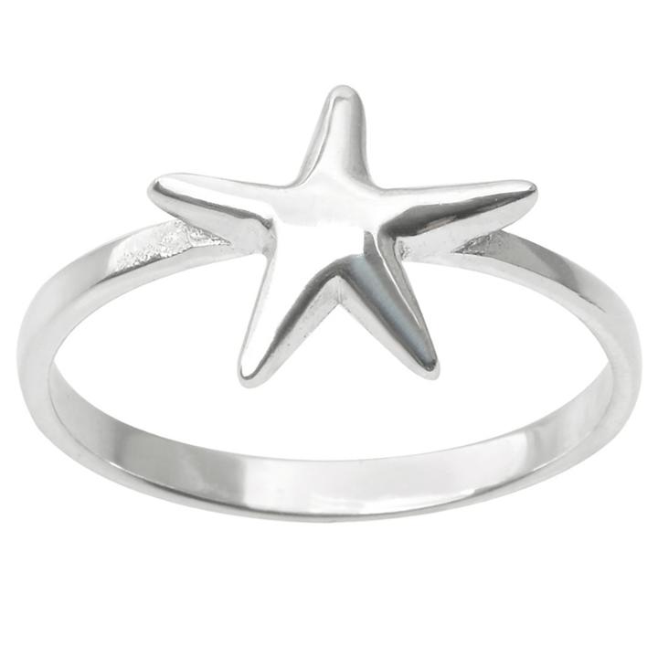 Women's Journee Collection Starfish Ring In Sterling Silver -