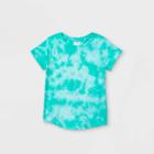 Girls' Tie-dye Short Sleeve T-shirt - Cat & Jack Turquoise