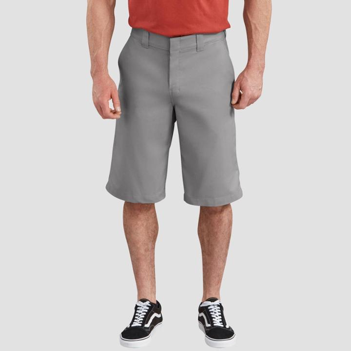 Dickies Men's Big & Tall 13 Trouser Shorts - Smoke (grey)