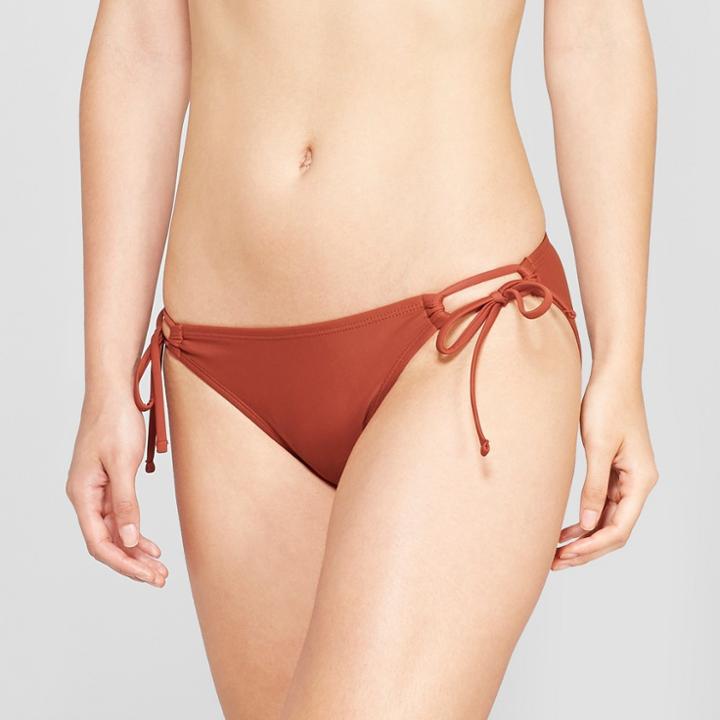 Women's Tie Side Hipster Bikini Bottom - Xhilaration Copper