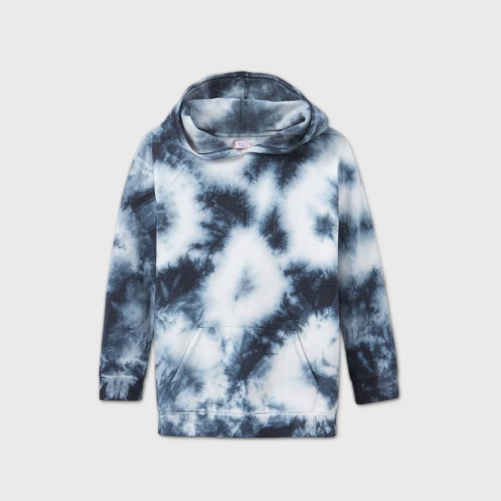 Girls' Tie-dye Hoodie - More Than Magic Charcoal