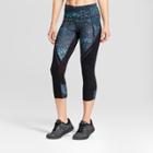 Women's Embrace Run Capri Leggings - C9 Champion - Blue/starry Dot Print
