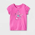 Toddler Girls' Space Star Short Sleeve Graphic T-shirt - Cat & Jack Pink
