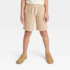 Boys' Waffle Knit 'above The Knee' Pull-on Shorts - Cat & Jack Beige