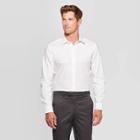 Men's Standard Fit Long Sleeve Dress Button-down Shirt - Goodfellow & Co White