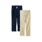 Oversizeboys' 2pk Stretch Straight Fit Pull-on Woven Pants - Cat & Jack Navy