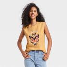 Zoe+liv Women's Mystic Butterfly Muscle Graphic Tank Top -