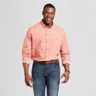 Men's Big & Tall Standard Fit Northrop Long Sleeve Button-down Shirt - Goodfellow & Co Faded Rose