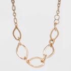 Mixed Link Statement Necklace - A New Day Gold