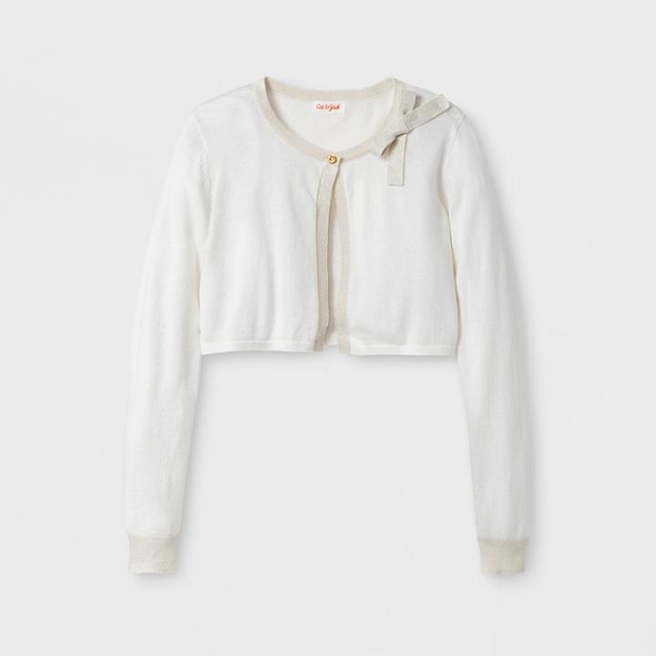 Girls' Cardigans - Cat & Jack Almond Cream