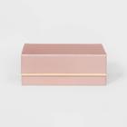 Fold Over Faux Leather Box Storage - A New Day Pink, Adult Unisex