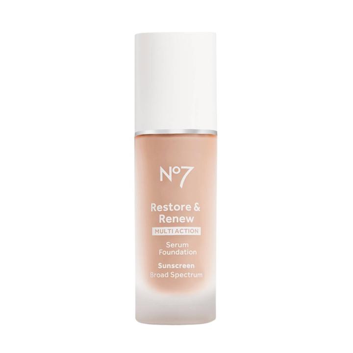 No7 Restore & Renew Multi Action Serum Foundation Spf 30 - Porcelain