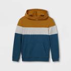 Boys' Colorblock French Terry Hoodie - Cat & Jack Gold/cream/navy