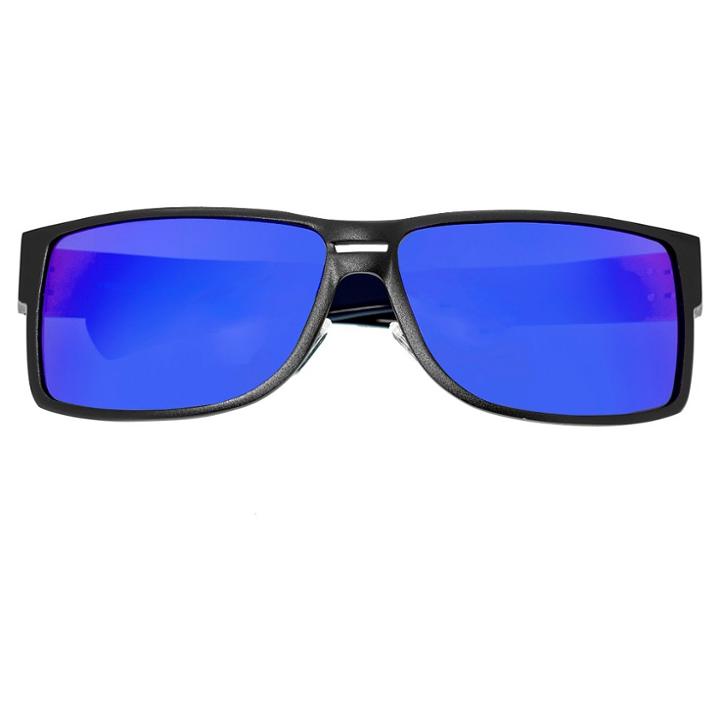 Breed Men's Stratus Polarized Sunglasses With Aluminum Frame And Arms - Brown/blue