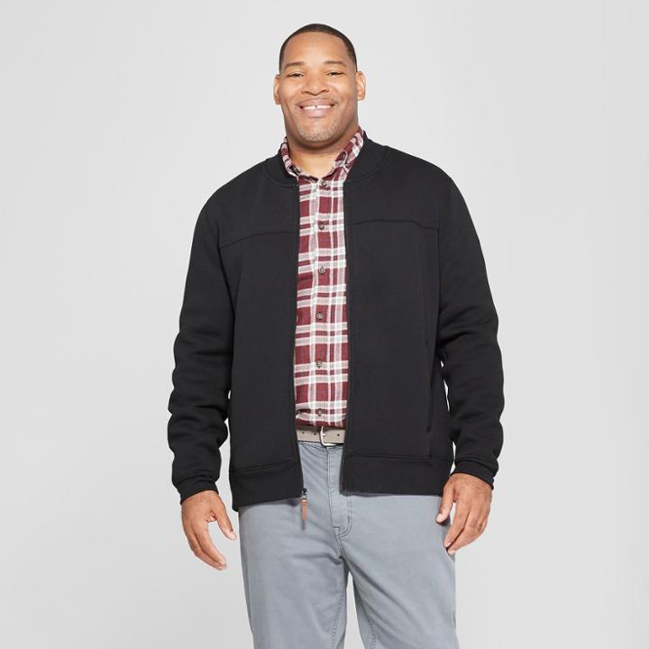 Men's Tall Scuba Bomber Jackets - Goodfellow & Co Black