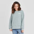 Women's Crewneck Fleece Tunic Sweatshirt - Universal Thread Teal Xs, Women's, Gray