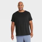 Men's Big & Tall Short Sleeve Performance T-shirt - All In Motion Black