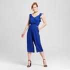Women's Ruffle Crop Cropped Jumpsuit - Xhilaration (juniors') Royal Blue