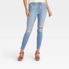 Women's High-rise Skinny Jeans - Universal Thread Light Blue