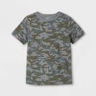 Boys' Adaptive Camo Short Sleeve T-shirt - Cat & Jack Green