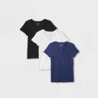 Women's Short Sleeve 3pk T-shirt - Universal Thread White/black/navy