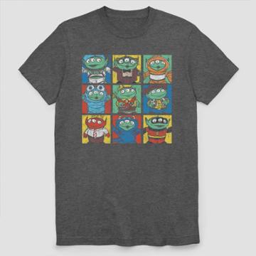 Men's Pixar Grid Short Sleeve Graphic T-shirt - Gray
