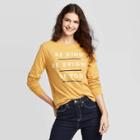 Women's Be Kind Be Right Be You Long Sleeve T-shirt - Zoe+liv (juniors') - Yellow Xs, Women's, Gold