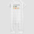 Baby 'grandma Is My Favorite' Romper - Just One You Made By Carter's Gray Newborn