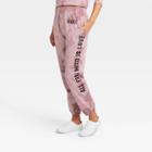 Women's The Beatles Graphic Jogger Pants - Rose