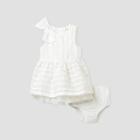 Baby Girls' Lurex Striped Sleeveless Dress - Cat & Jack White Newborn
