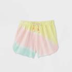 Girls' Raw Edge Tie-dye Shorts - Art Class S, Girl's, Size: Small,