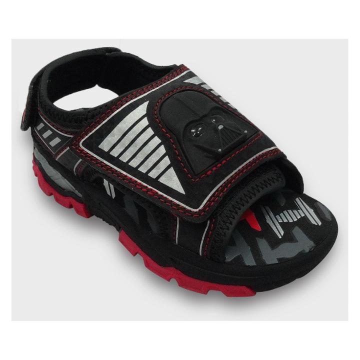 Toddler Boys' Star Wars Darth Vader Ankle Strap Sandals - Black