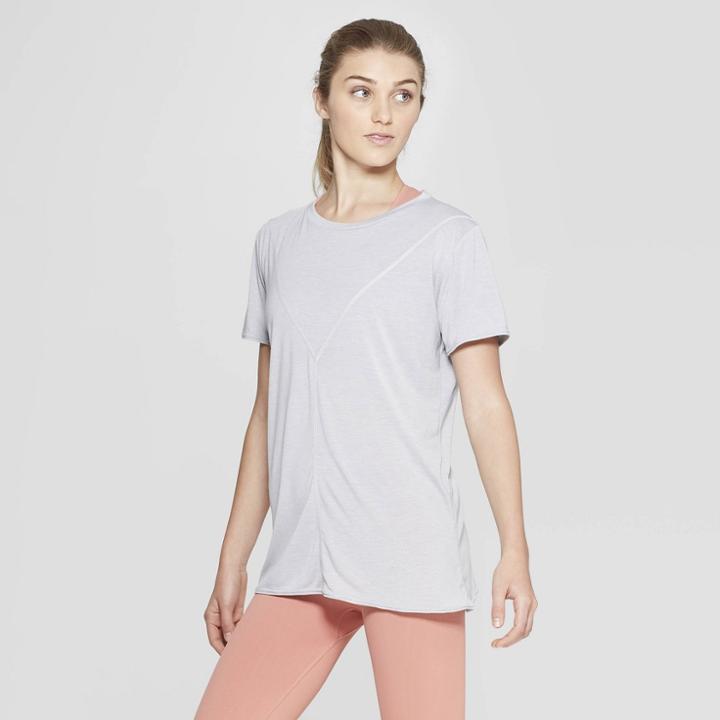 Target Women's Lightweight Active V-neck T-shirt - Joylab Heather Grey
