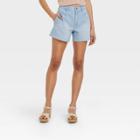 Women's High-rise A-line Midi Jean Shorts - Universal Thread