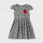 Toddler Girls' Disney Mickey Mouse Knit Dress - Heathered Gray 2t - Disney