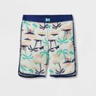 Plusboys' Palm Scenic Print Swim Trunks - Cat & Jack Blue