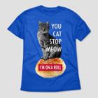 Dynasty Apparel Men's I'm On A Roll Short Sleeve Graphic T-shirt - Royal