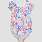 Toddler Girls' Coral Print One Piece Swimsuit - Just One You Made By Carter's