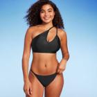 Women's Cut Out One Shoulder Bikini Top - Wild Fable Black D/dd Cup