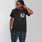 Men's Relaxed Fit Short Sleeve T-shirt - Original Use 2xl, Black/white