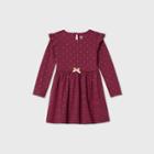 Toddler Girls' Long Sleeve Polka Dot Dress - Just One You Made By Carter's