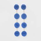 Sugarfix By Baublebar Beaded Sphere Statement Earrings - Blue