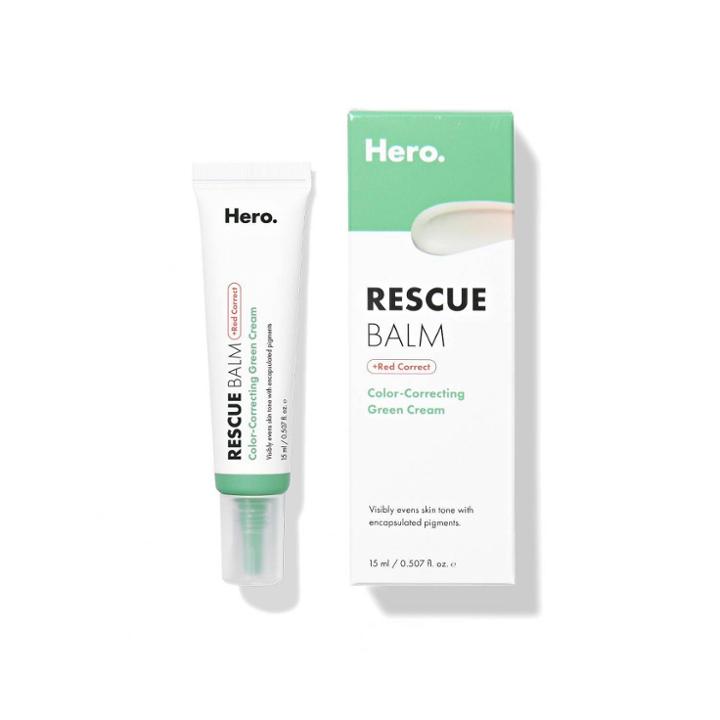 Hero Cosmetics Rescue Balm Green Tinted Balm - Red Correct