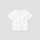 Girls' Boxy Pocket Short Sleeve T-shirt - Art Class White